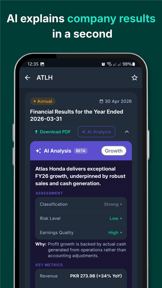 PakInvest: PSX Portfolio app screen 3